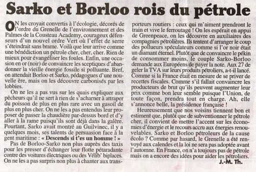 Sarko et Borloo rois du pétrole