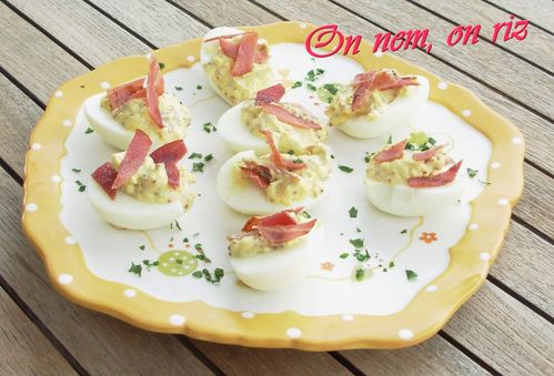 Oeufs mimosa au bacon1
