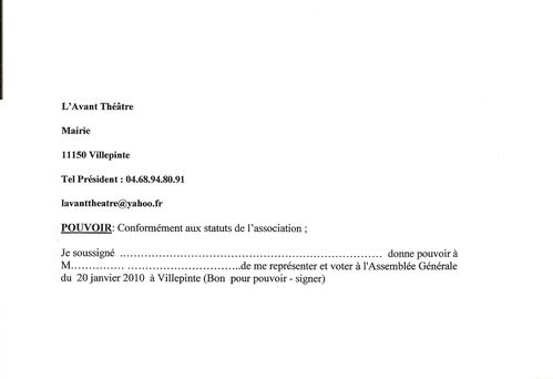 pouvoir ag 2010