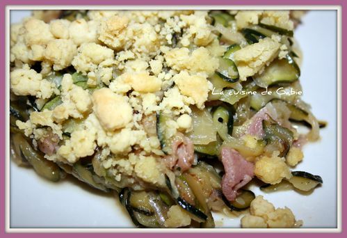 Crumble de courgettes