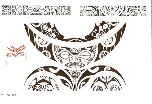 Motif Tatouage Polynésien.(3) - Photos tahiti, art et humours Motif Tatouage Polynésien.(3) - Photos tahiti, art et humours