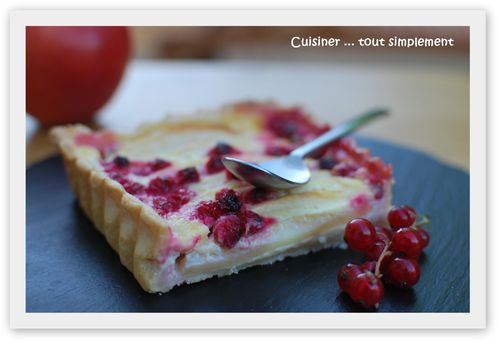 tarte pommes groseilles