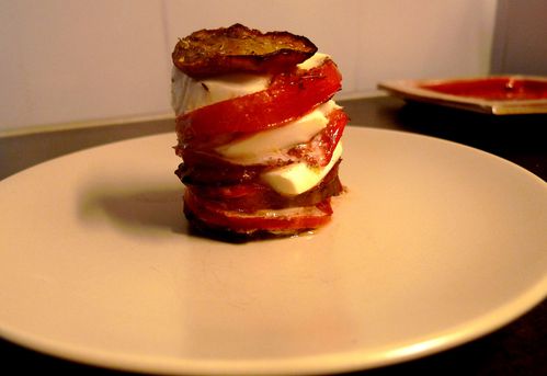 millefeuille aubergines et tomates