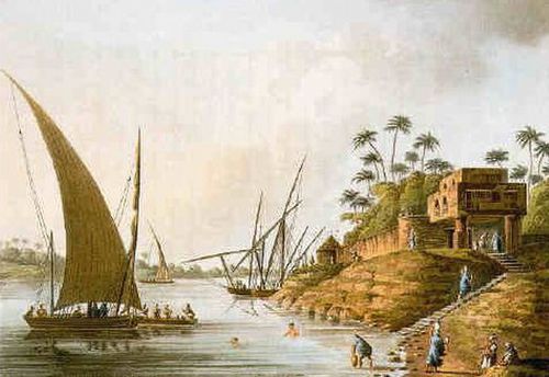 rives du Nil - dessin