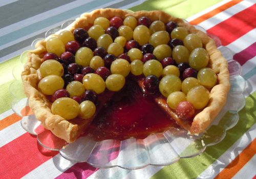 Tarte aux raisins caramélisés2