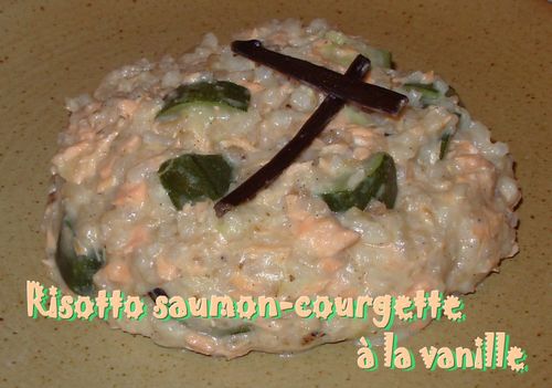 Risotto saumon-courgette-vanille2