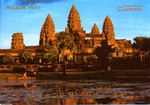 postcrossing Angkor-wat