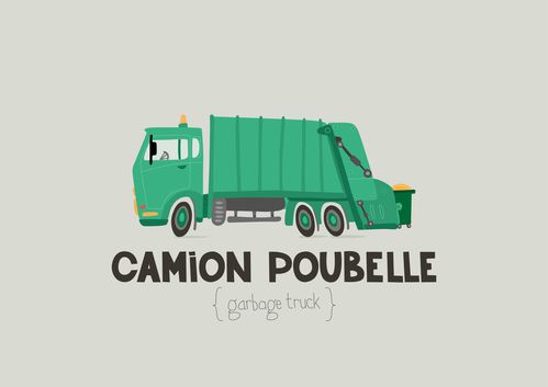camion-poubelle garage truck 1