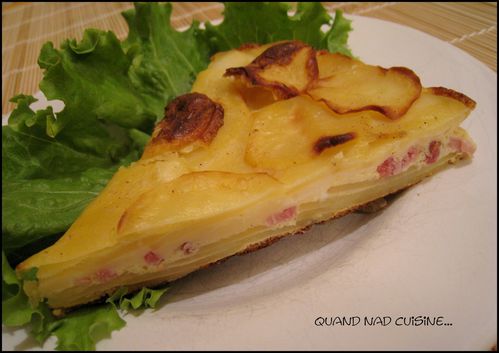 quiche sans pâte façon tartiflette