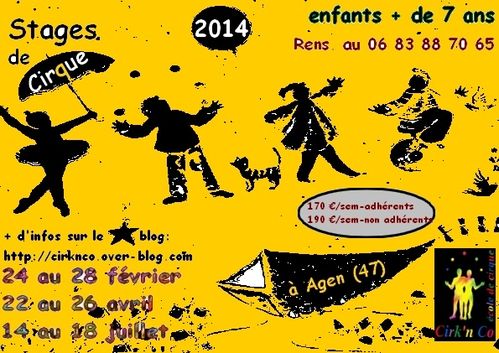 stages cirque 2014