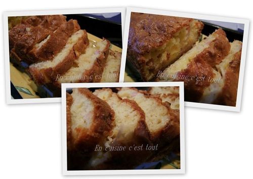 Montage cake lardons oignons reblochon