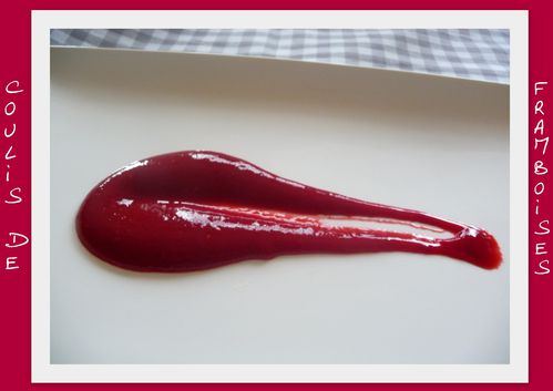 Coulis de framboises