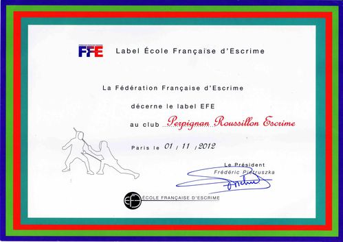 Label EFE signé