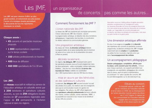 Plaquette presentation JMF