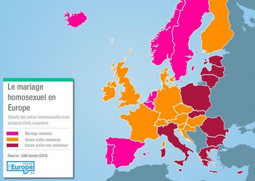 mariage homo en Europe
