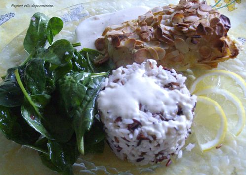 Dos de cabillaud en croûte d'amandes