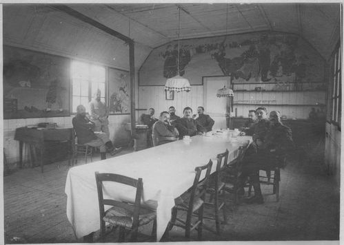 Salonique 1918 salle à manger des majors à l'hôpital