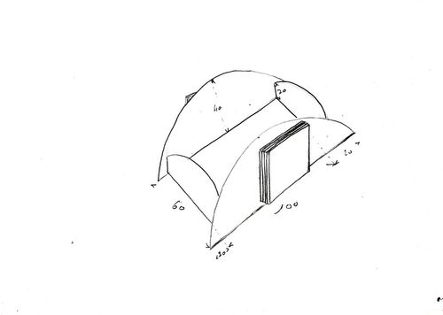 croquis scène pliée