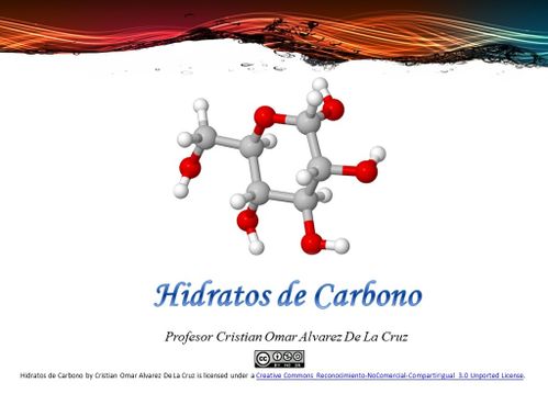 HIDRATOS DE CARBONO QUIMICA hidratos de carbono quimica:
