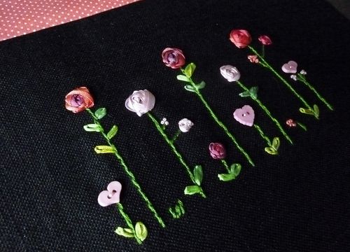 Sac aux roses-broderie