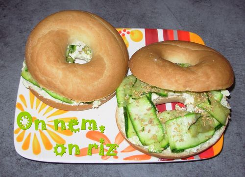 Bagels chèvre, romarin, courgette1