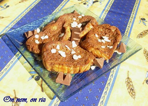 Brioche perdue chicoré-toblerone1