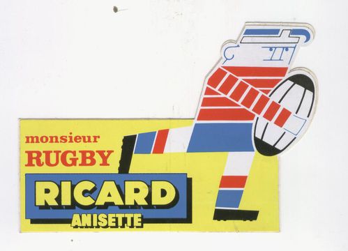 autocollant monsieur rugby