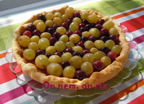 Tarte aux raisins caramélisés1