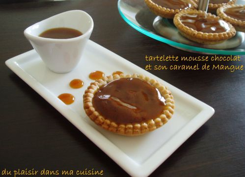 tartelette mousse chocolat et son caramel de Mangue (4)