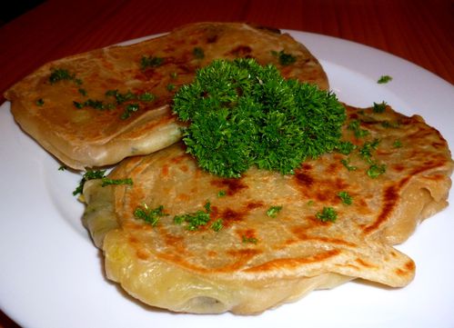 roti farcis au curry vert 1