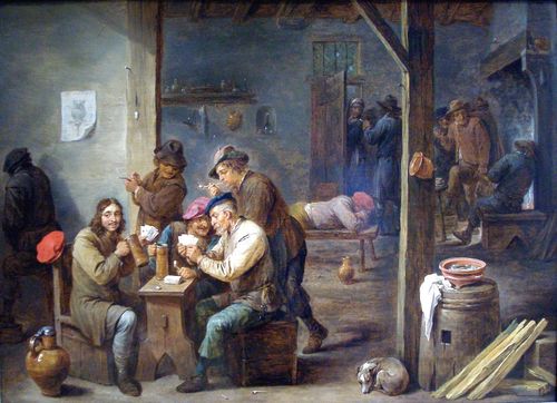teniers scène de cabaret