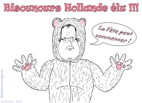 Bisounours Hollande élu