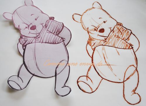 comment dessiner winnie l'ourson sur un mur