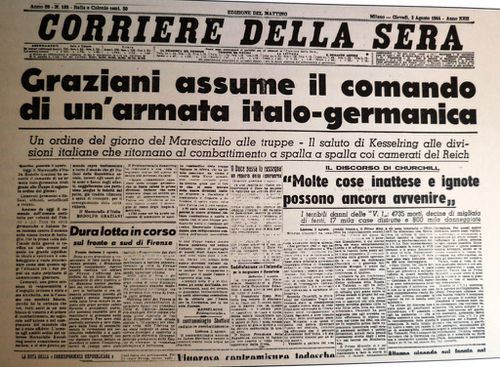 Corriere Sera 3 agosto 1944 Graziani