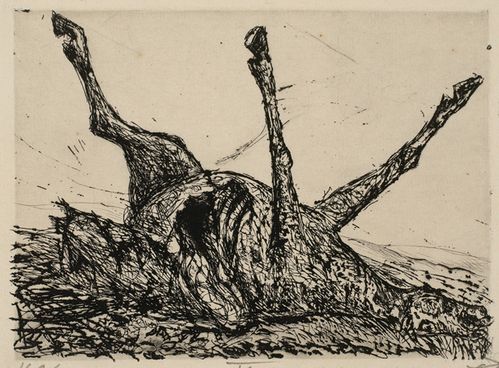 Cadavre de cheval - Otto Dix