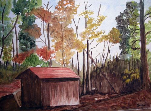 Solange.Cabane en Automne