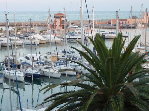 Le Barcares vue sur le port