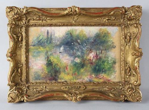 Tableau-de-Auguste-Renoir -paysage-bords-de-seine
