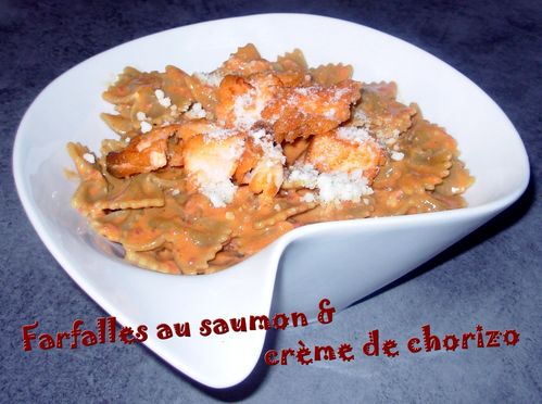 Farfalles au saumon & crème chorizo2