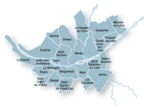 carte agglo nantaise