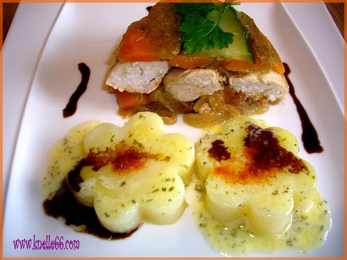 Terrine de poulet aux légumes