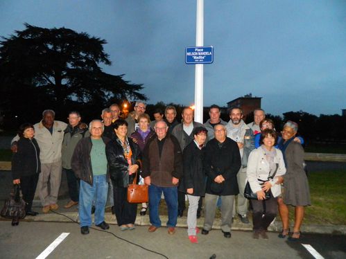 plaque mandela-Photo de groupe