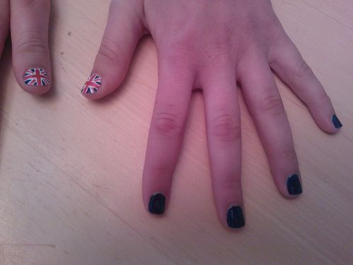 ongles,drapeau,anglais
