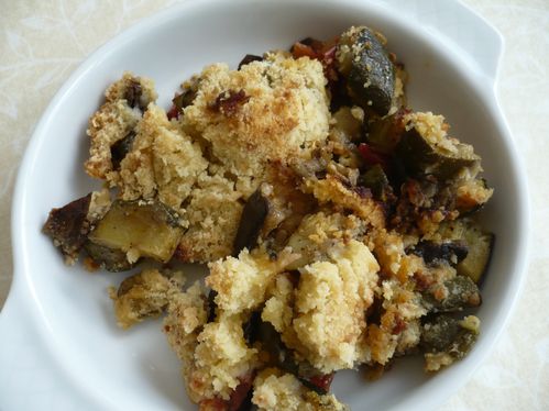 légumes au four façon crumble au parmesan