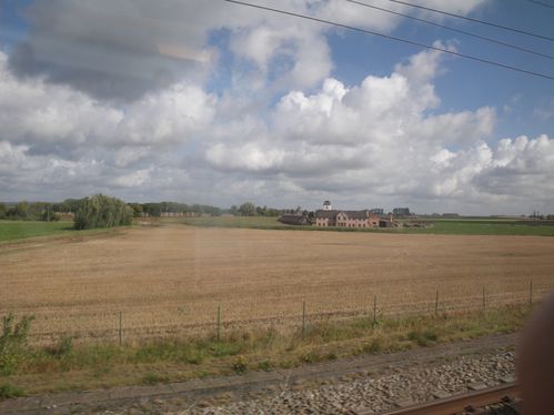 Paysage ferroviaire, Belgique, Flandres (5), Amplitude, Champ