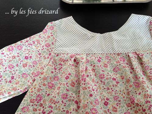 tunique fleurs pastel-pois 2