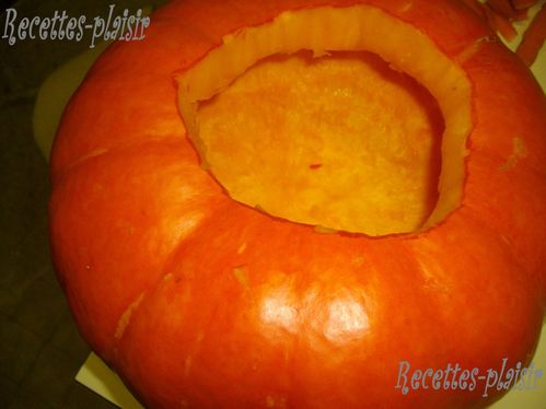 soupe potiron soupiere vide