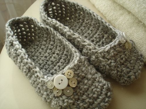 chaussons au crochet pour adulte