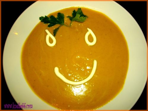 velouté de carottes aux pois cassés