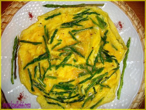 Omelette d'asperges sauvage